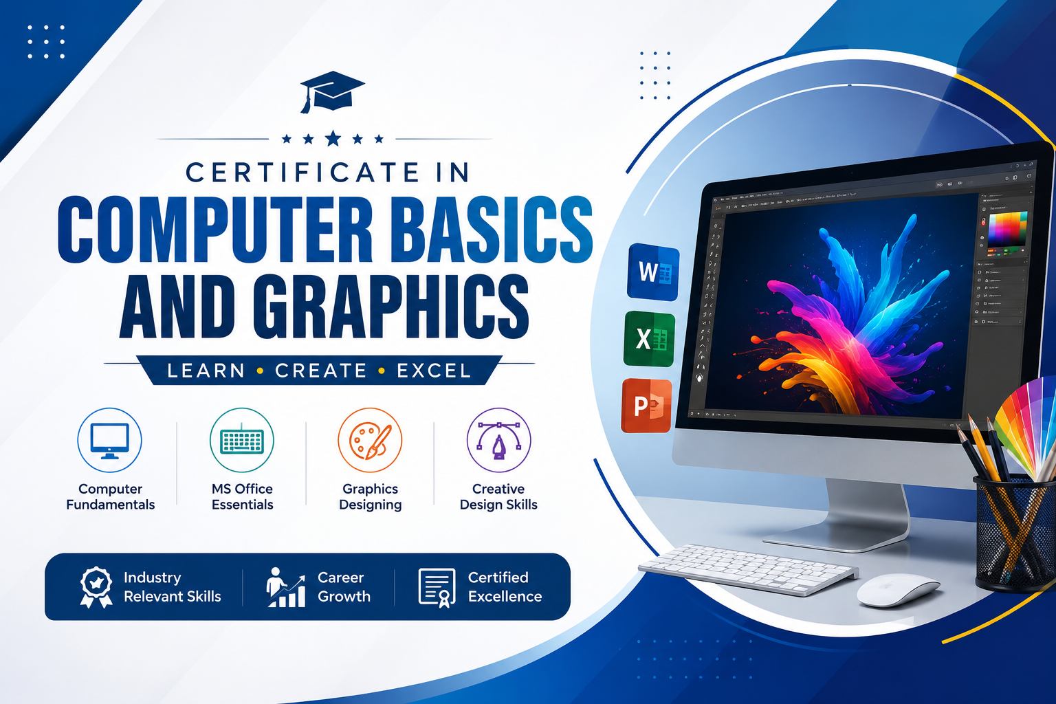 https://deepcomputer.in/Certificate in  Computer Basics and Graphics